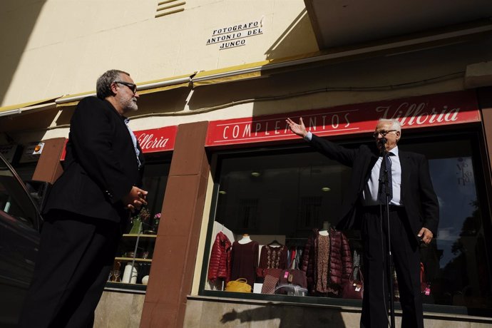 Inauguración de la calle a José Antonio del Junco