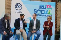 López Miras (PP): "La Ruta Social pone corazón a las acciones del Partido Popular"