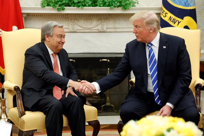 António Guterres y Donald Trump