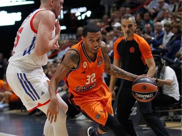 Erick Green, del Valencia Basket, ante el Efes Estambul