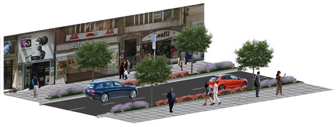 Infografía proyecto de renovación urbana en Isabel II 