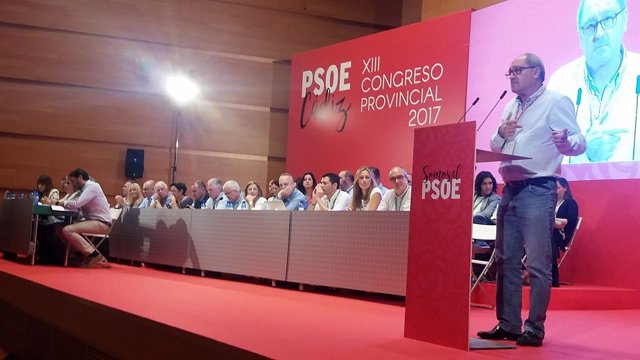 Juan Cornejo en el Congreso Provincial del PSOE de Cádiz