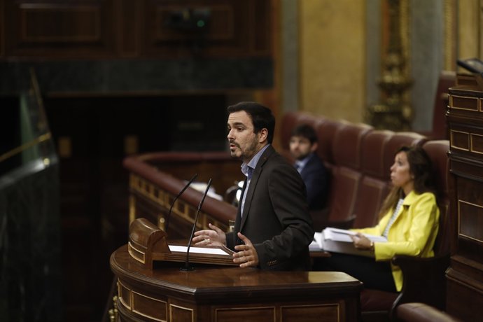 Alberto Garzón en el ple del Congrés