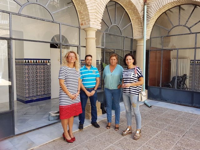 Visita de la delegada de Turismo de la Junta en Jaén a Lopera
