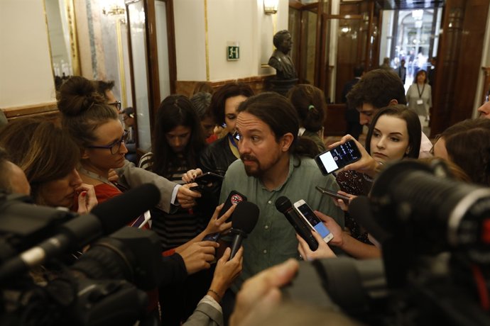 Declaracions de Pablo Iglesias a les portes del Congrés
