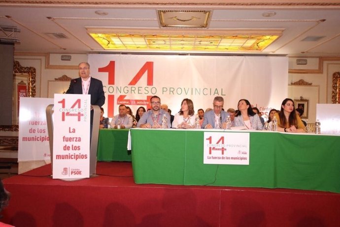 Juan Pablo Durán interviene en el Congreso del PSOE de Córdoba