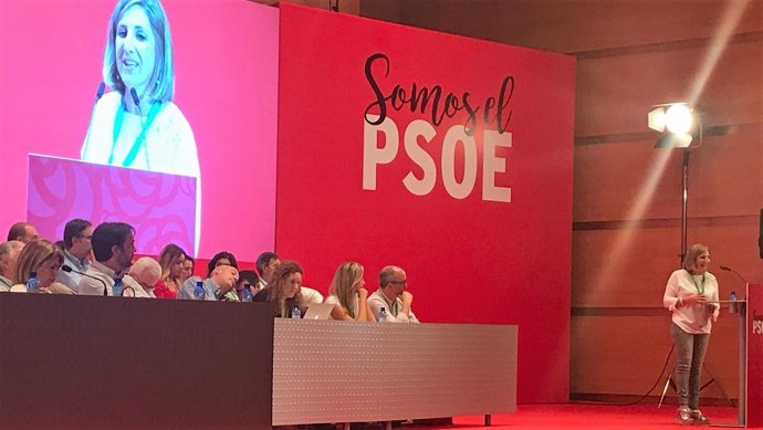 Irene García en el Congreso Provincial del PSOE en Cádiz