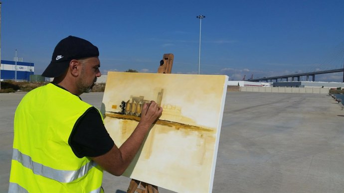 Certamen de pintura al aire libre de Patrimonio Industrial en Puerto de Sevilla
