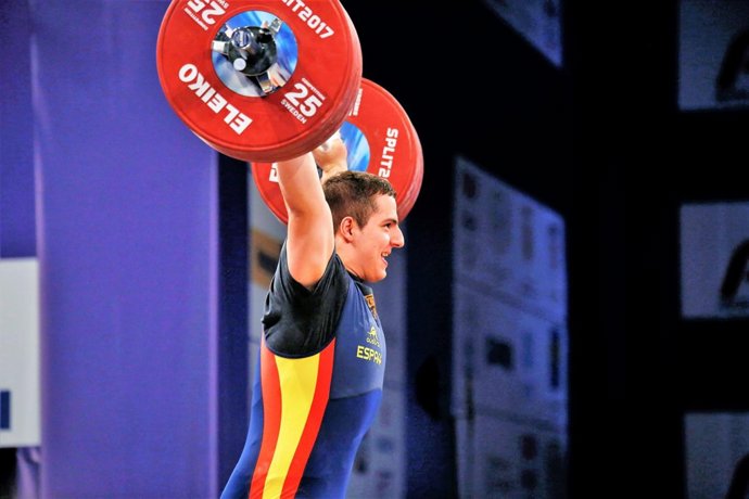 El halterófilo español Marcos Ruiz