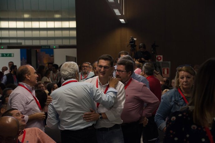 José Luis Sánchez Teruel, en el Congreso del PSOE de Almería