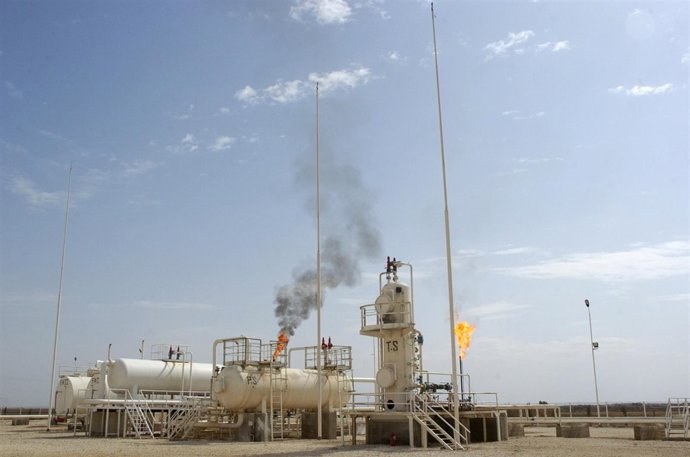 Campo petrolífero en Siria 