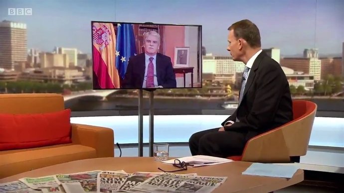El ministro de Exteriores, Alfonso Dastis, en la BBC