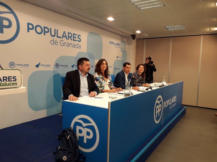 El presidente del PP-A, Juanma Moreno, en un Comité Ejecutivo Autonómico