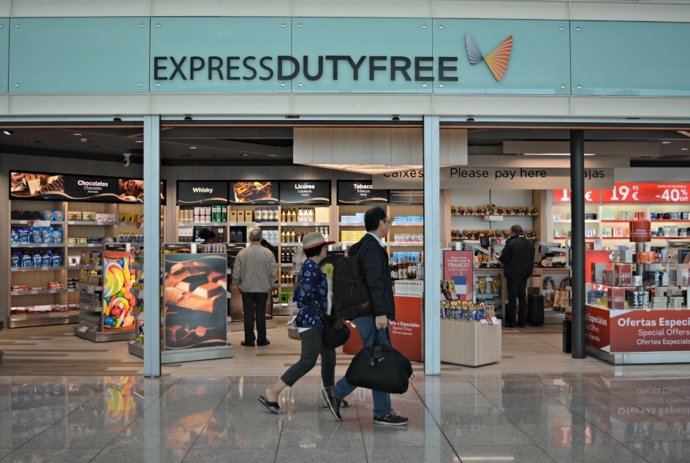 Botiga Duty Free en l'Aeroport de Barcelona