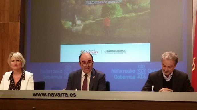 Maitena Exkutari, Manu Ayerdi y Javier Errea, presentación de campaña turística