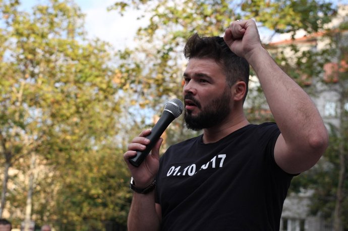 El portaveu adjunt d'ERC, Gabriel Rufián