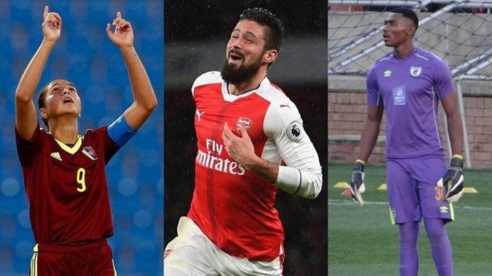 Denya Castellanos, Giroud, Oscarine Masuluke,  finalistas a Premio Puskas 2017