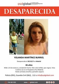 Buscan a una mujer de 46 años desaparecida en viernes en la zona del Hospital La Paz