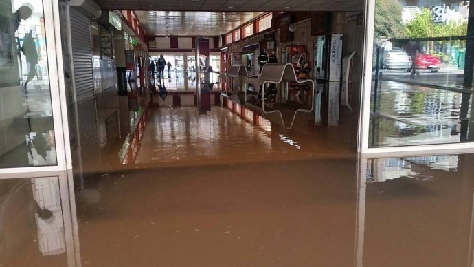 Estación de Autobuses de Valladolid inundad