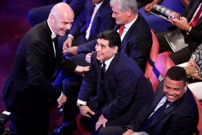 Gianni Infantino Diego Armando Maradona Ronaldo The Best