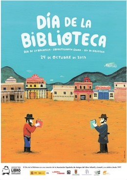 Cartel del Día de la Biblioteca