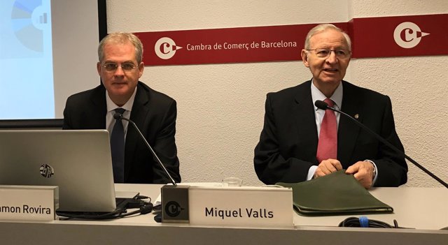 J.R.Rovira y M.Valls (Cámara de Comercio de Barcelona)