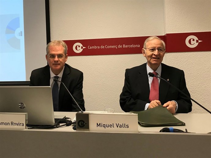 J.R.Rovira y M.Valls (Cámara de Comercio de Barcelona)