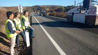 La Junta inicia las obras de mejora de la carretera A-495, entre San Bartolomé de la Torre y Alosno (Huelva)