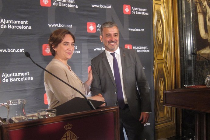 Ada Colau y Jaume Collboni