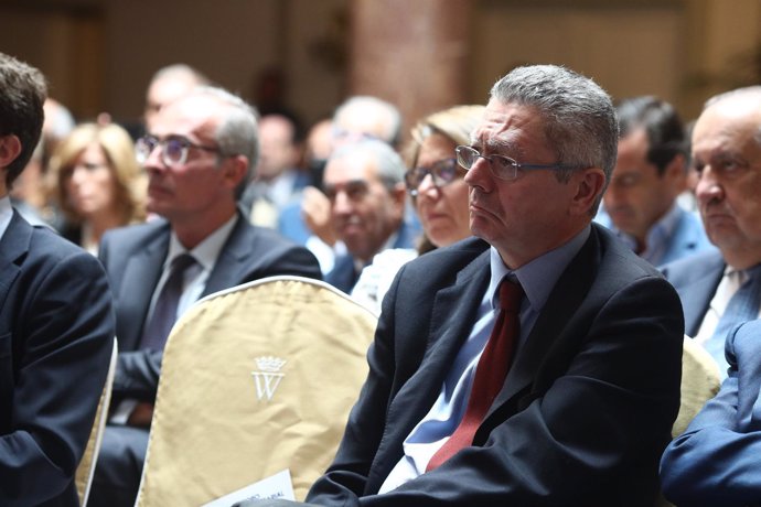 Alberto Ruiz Gallardón en la II Asamblea Madrid Foro Empresarial