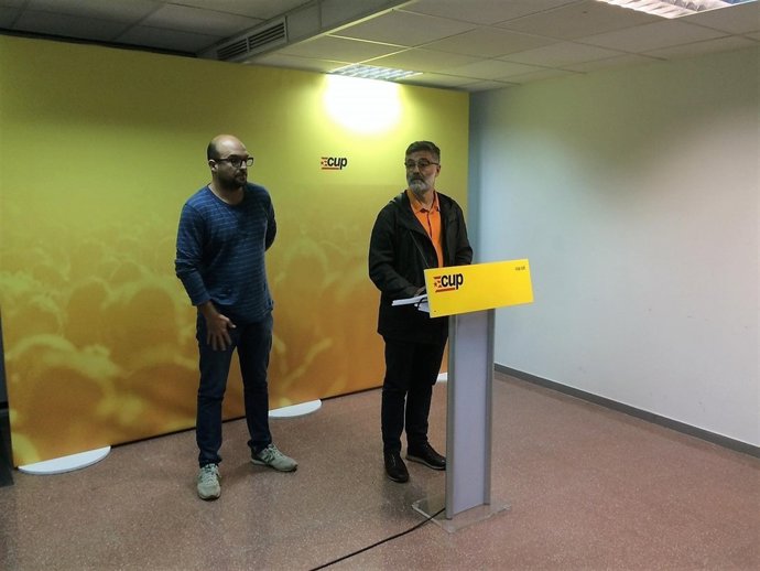 Carles Riera y Joan Coma (CUP)