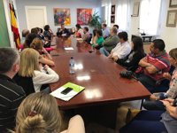 Profesionales del ámbito sanitario de Argentina se entrevistan con el delegado de Salud de la Junta en Granada