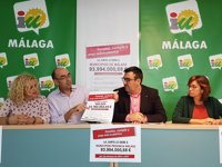 IU recorrerá la provincia de Málaga para reclamar a Junta los 94 millones de atrasos de la Patrica en los 103 municipios