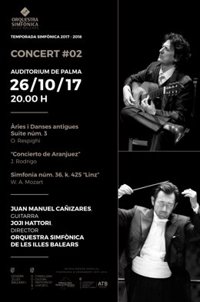 Juan Manuel Cañizares actuará con la Orquesta Sinfónica de Baleares en Mallorca e Ibiza