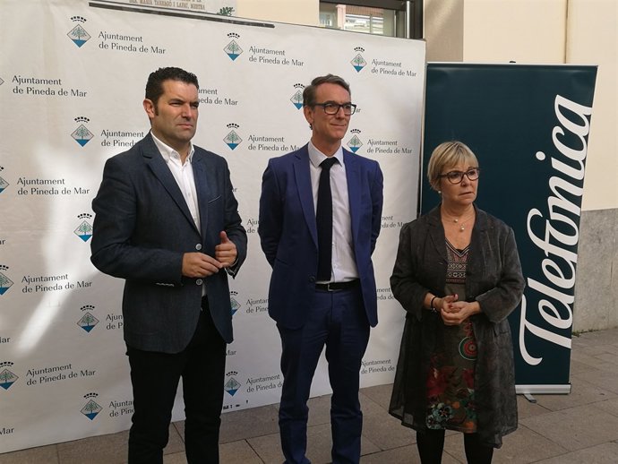 Xavier Amor, Bruno Vilarasaru y Carme Aragonès 