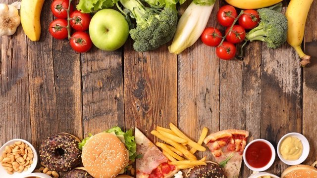 Colesterol, comida sana y comida rápida