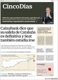 Las portadas de los periódicos económicos de hoy, miércoles 25 de octubre