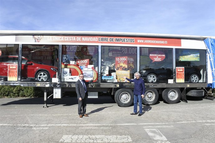 El camión de 'La Gorda de Navidad'.