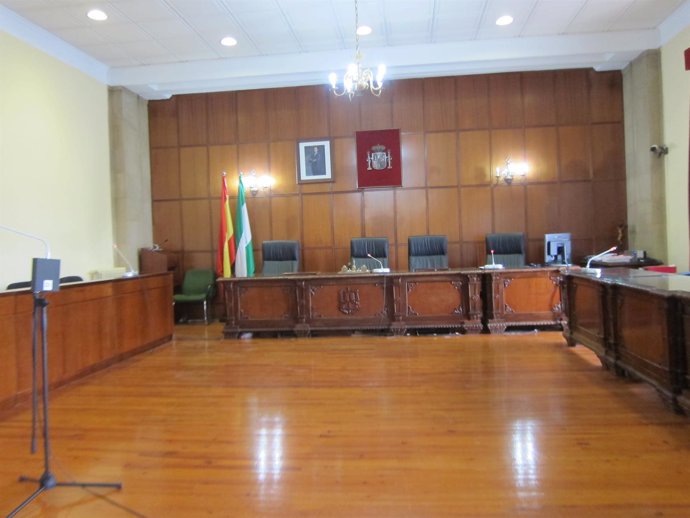 Sala de vistas de la Audiencia de Jaén