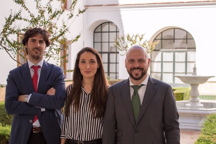 Mónica Moreno, Manuel García y Fausto Rodríguez.