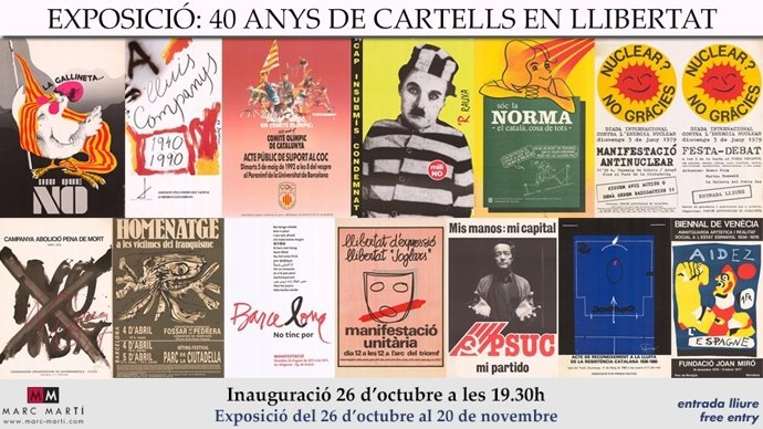 Exposició 40 anys de cartells en llibertat