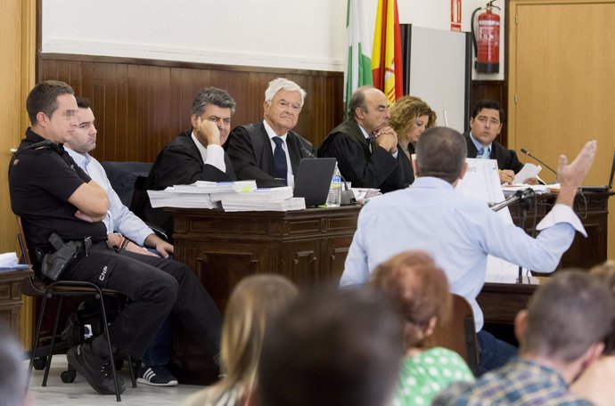 Uno de los testigos durante el juicio por el doble crimen de Almonte. 