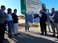 Comienzan las obras de los nuevos accesos a Alcalá del Valle (Cádiz) desde la A-384, con seis millones de euros
