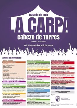 Cartel de las actividades programadas por la Junta Municipal de Cabezo de Torres