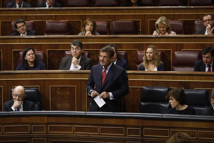 Rafael Catalá en la sessió de control al Govern central