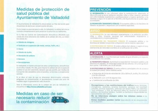 Cuadro explicativo de la situación de alerta