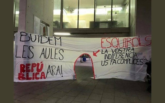 Huelga de estudiantes en Cataluña