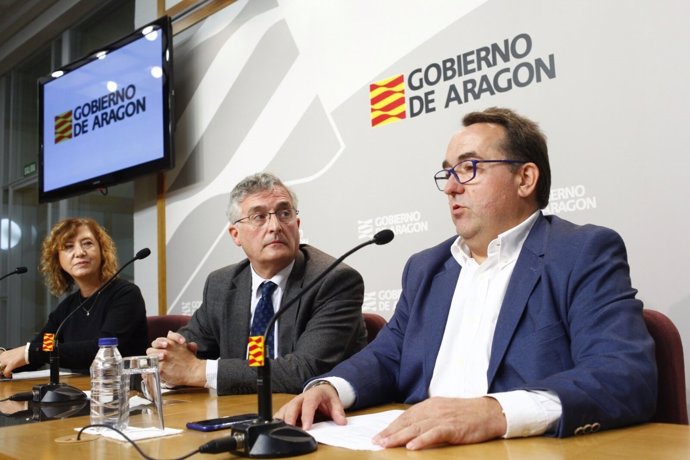 Olona, Yzuel y Romero han presentado hoy el evento 'Aragón con gusto'