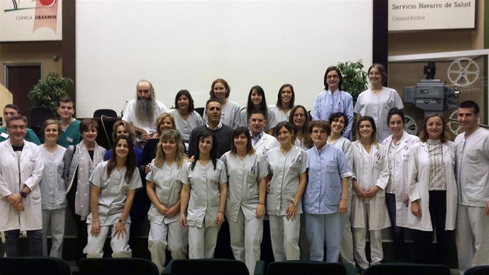 Personas con daño cerebral adquirido y profesionales con Miguel Induráin