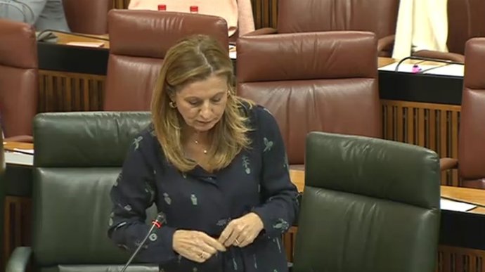 La consejera de Salud en el Pleno del Parlamento